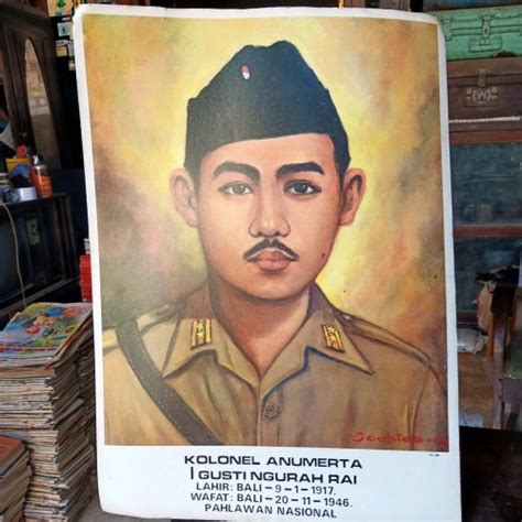 Jual Poster Pahlawan Nasional Kolonel Anumerta I Gusti Ngurah Rai