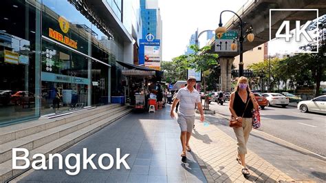 Walking Around Silom Road In Bangkok Thailand 4k Youtube