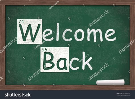 Welcome Back Welcome Back Written On Stock Illustration 263865524 ...