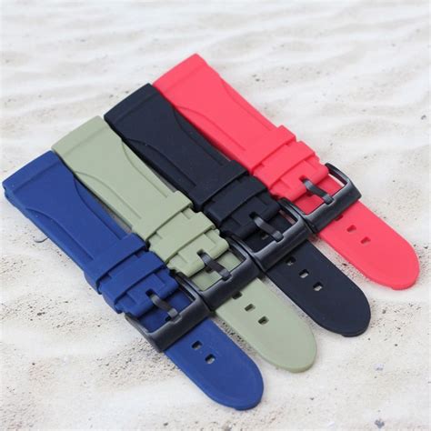 Jual Straps Mm Dan Mm Tali Jam Tangan Karet Rubber Sillicon Untuk