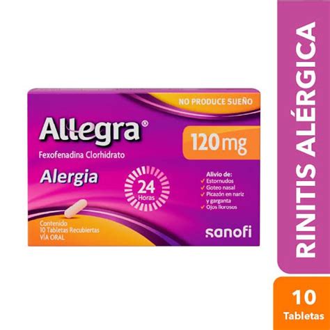 Allegra Mg Fexofenadina Tab Caja X Und Farmacenter