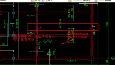 梁钢筋面筋底筋示意图