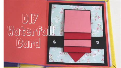 How To Make Waterfall Card Basic Easy And Basic Card Idea