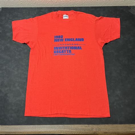 New England Stadium 1980s Rowing USA Flag Sailing Boa… - Gem