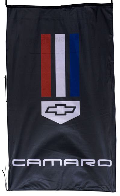 Chevrolet Camaro Vertical Black Flag Banner 5 X 3 Ft 150 X 90 Cm