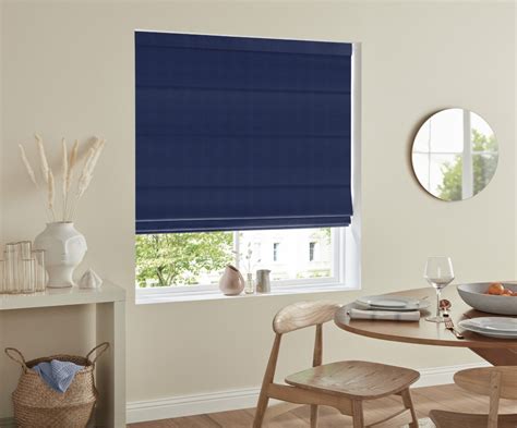 Ketchikan Indigo Roman Blind Dotcomblinds