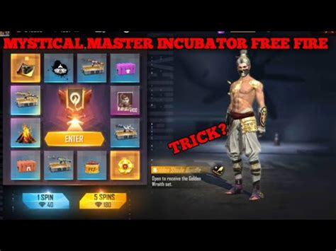 Mystical Master Incubator Free Fire Free Fire New Event Golden