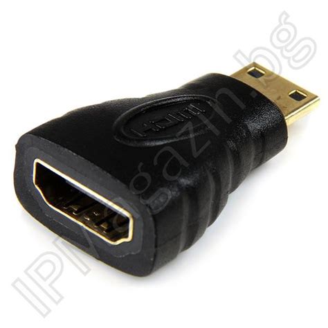 Преходник, адаптер, HDMI Female към mini HDMI Male - IPmagazin.bg