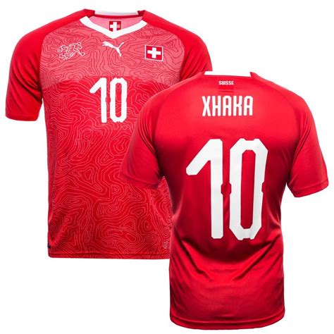 Suisse Maillot Domicile Coupe Du Monde 2018 XHAKA 10 Unisportstore Fr