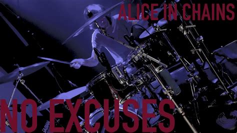 No Excuses Alice In Chains Drum Cover YouTube