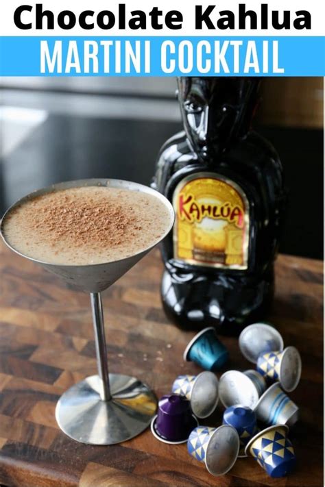 Chocolate Kahlua Espresso Martini Cocktail Drink Recipe