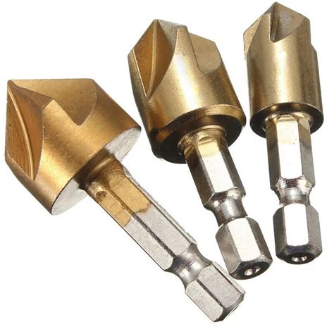 Pcs Countersink Boring Drill Bit Set For Wood Metal Quick Change Drill