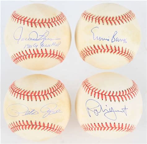 Lot Detail S Pete Rose Ernie Banks Robin Yount Rollie Fingers