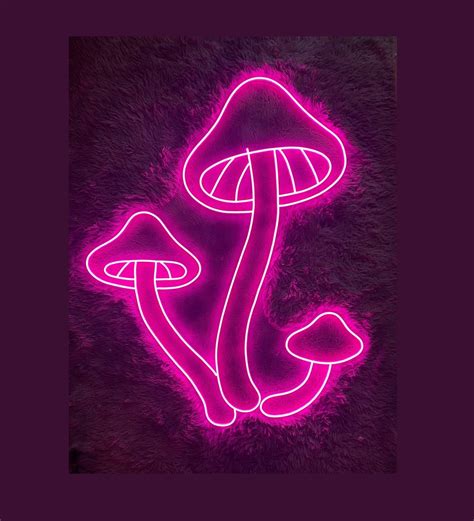 Mushroom Neon Signs Plant Neon Sign Custom Neon Sign Mushroom Led