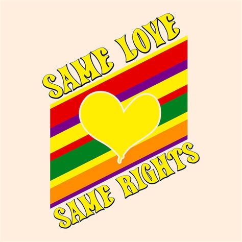 Premium Vector Same Love Same Rights Rainbow Tshirt Design Vintage