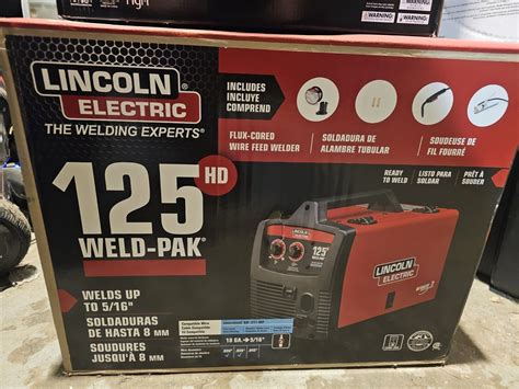 Lincoln Electric 125amp Weld Pak 125 Hd Flux Cored Welder New Sealed 15082664941 Ebay