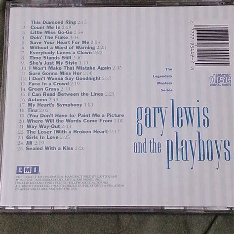 Cd ゲーリー ルイス＆ザ プレイボーイズ Gary Lewis And The Playboys The Legendary