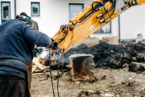 Heavy Machinery Excavator Arm Stock Image Image Of Equipment