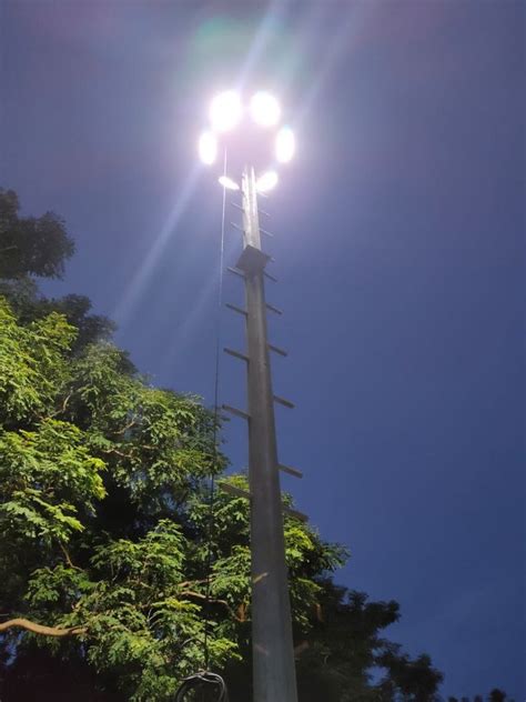 Mild Steel Led Meter High Mast Lighting System M At Piece