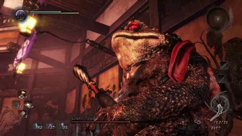 Nioh Giant Toad Boss Fight Youtube