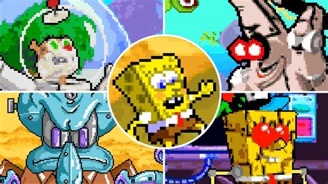 SpongeBob Battle For Bikini Bottom GBA All Bosses No Damage K