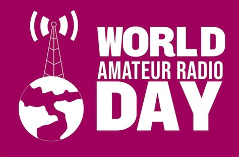 Premium Vector World Amateur Radio Day