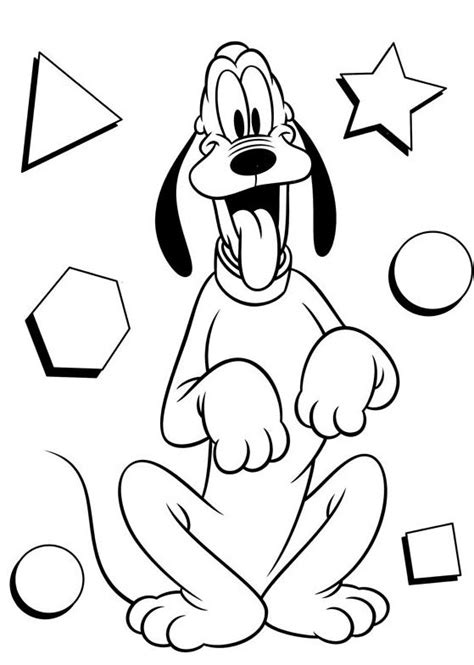 Dibujos De Pluto De Disney Para Colorear Pintar E Imprimir Gratis