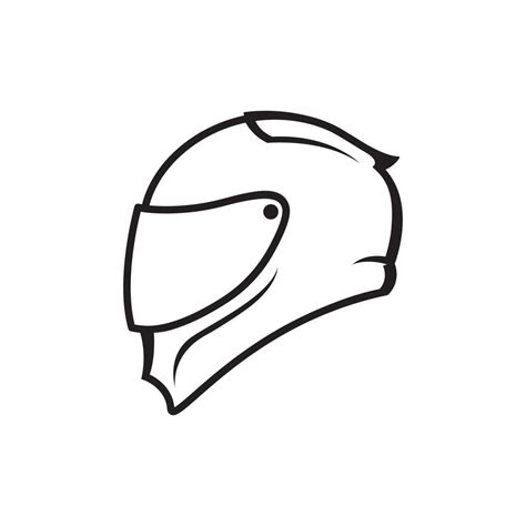 Motorcycle Helmet Vector Logo Design Template Vector Art At