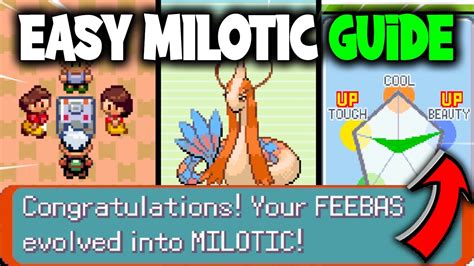 HOW TO EASILY EVOLVE FEEBAS INTO MILOTIC ON POKEMON EMERALD YouTube