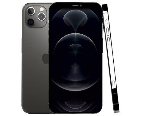 3D model Apple iPhone 12 Pro Max Graphite VR / AR / low-poly | CGTrader