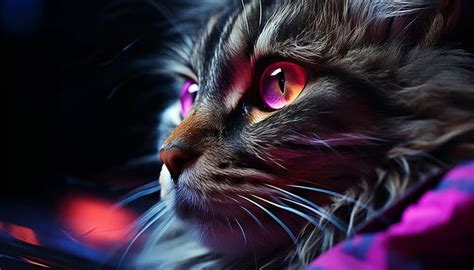 Cat with Purple eyes HD wallpaper 4K free download for Desktop laptop and Phones in 2024 ...