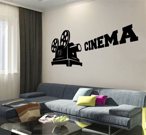 Wall Vinyl Decal Cinema Movie Camera Hollywood Decor Unique T Z3759