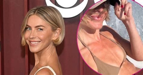 Julianne Hough Sizzles In Nude Hued Bikini During Idaho Getaway Photos