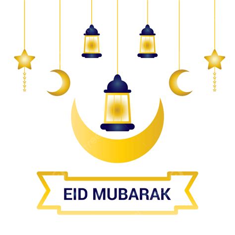 Eid Mubarak Moon Vector Art Png Eid Mubarak Design With Hanging Moon