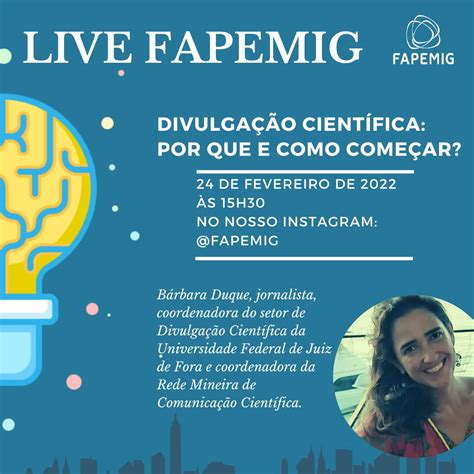 Divulgar é preciso Live FAPEMIG