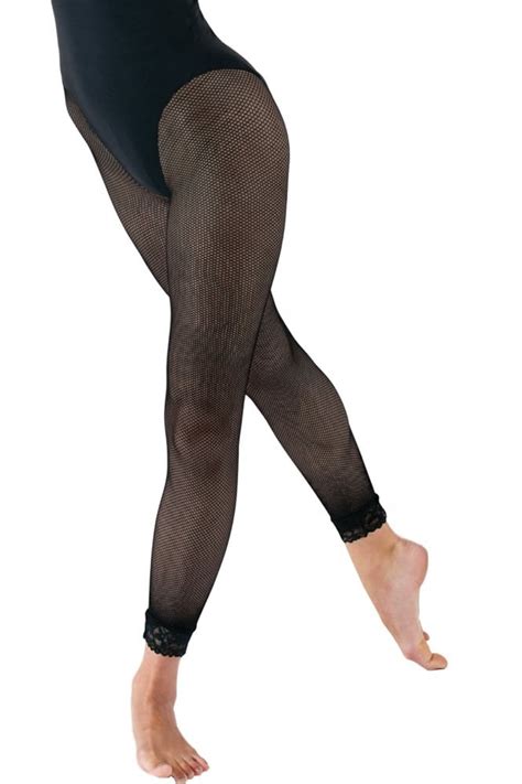 Fishnet Lace Footless Dance Tights Silky Dance Shdfl