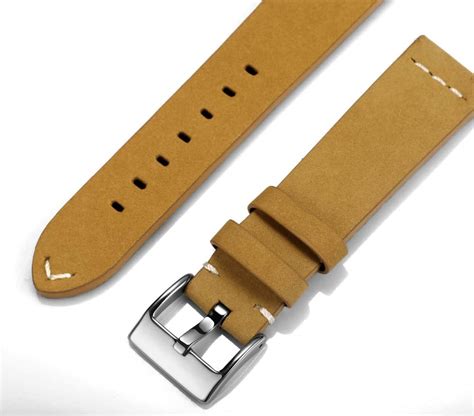 Fossil Gen 5 Calfskin Leather Watch Bands Gingerbread