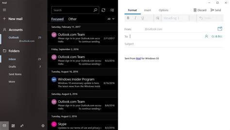 windows  mail calendar app  stunning  fluent design