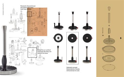 Umbra Spin Click N Tear Paper Towel Holder On Behance