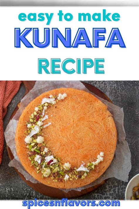 Knafeh Recipes Lebanese Kunafa Recipe With Cream Spices N Flavors