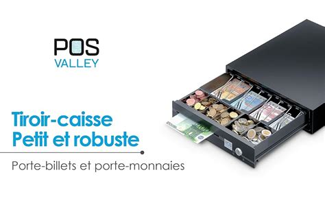 Pos Valley Tiroir Argent En Fer Tirelire Avec Cl Noire