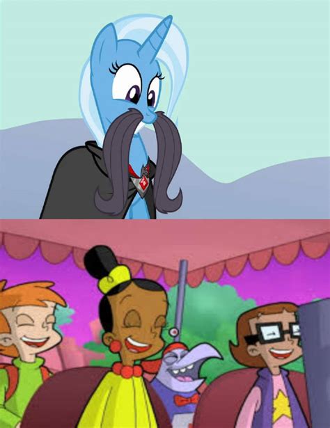 The Cybersquad Laugh At Mustache Trixie By Darwinfan2000 On Deviantart