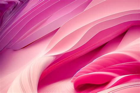 Premium Ai Image 3d Rendering Of Abstract Illustration In Pastel Pinks