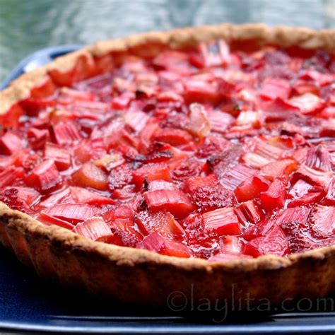 Rhubarb Strawberry Tart Laylita’s Recipes