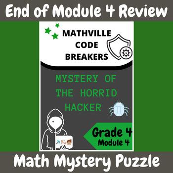 Grade 4 Module 4 EngageNY Eureka Math Mystery Geometry Assessment Review