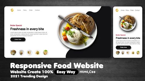 How To Make A Awesome Restaurant Website Using Html Css Create A