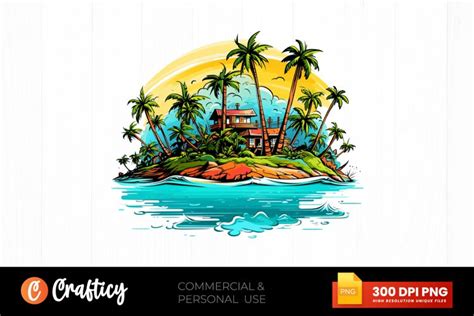 Summer Tropical Island Sublimation