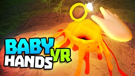 Baby Puts Gold Ring Into Active Volcano Baby Hands Vr Gameplay Vr