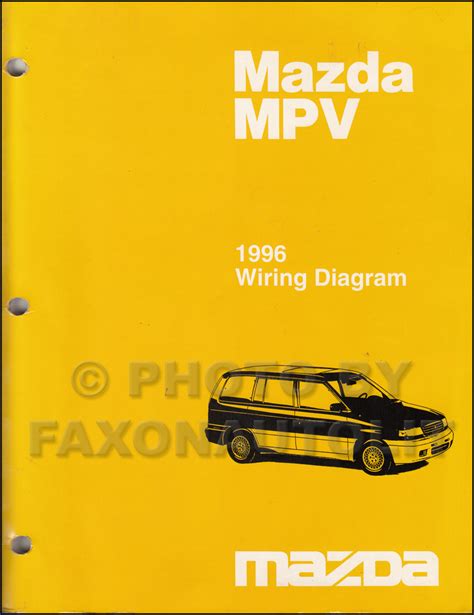 1996 Mazda MPV Wiring Diagram Manual Original