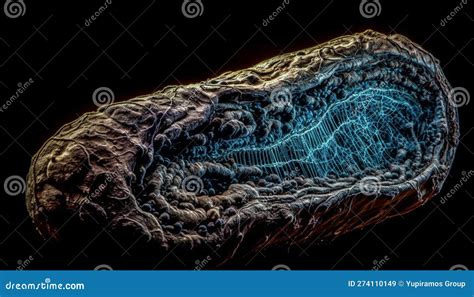 Morphology Of Cancer Cell Illustrated In Anatomy Generated By Ai Stock
